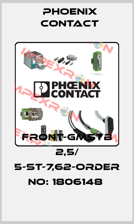 FRONT-GMSTB 2,5/ 5-ST-7,62-ORDER NO: 1806148  Phoenix Contact
