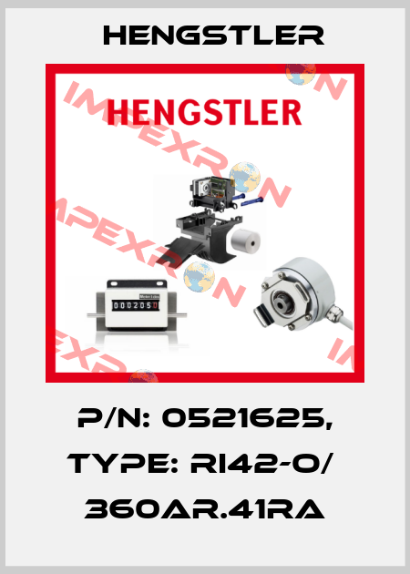 p/n: 0521625, Type: RI42-O/  360AR.41RA Hengstler