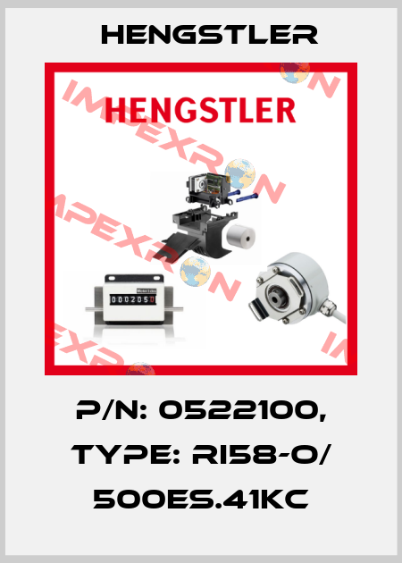 p/n: 0522100, Type: RI58-O/ 500ES.41KC Hengstler