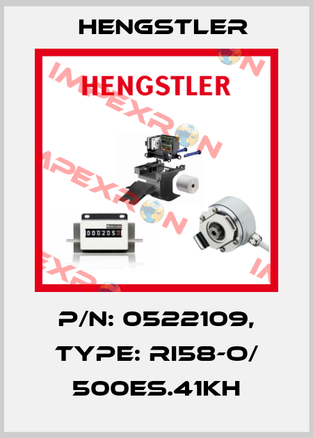 p/n: 0522109, Type: RI58-O/ 500ES.41KH Hengstler