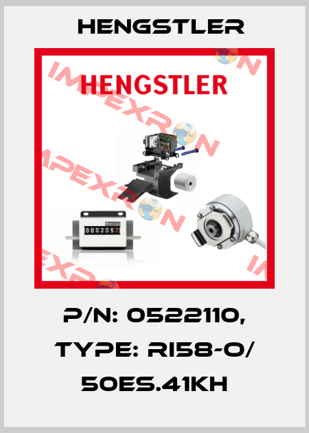 p/n: 0522110, Type: RI58-O/ 50ES.41KH Hengstler