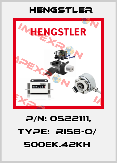 P/N: 0522111, Type:  RI58-O/  500EK.42KH  Hengstler