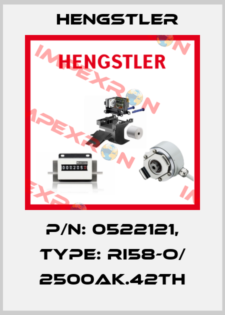 p/n: 0522121, Type: RI58-O/ 2500AK.42TH Hengstler