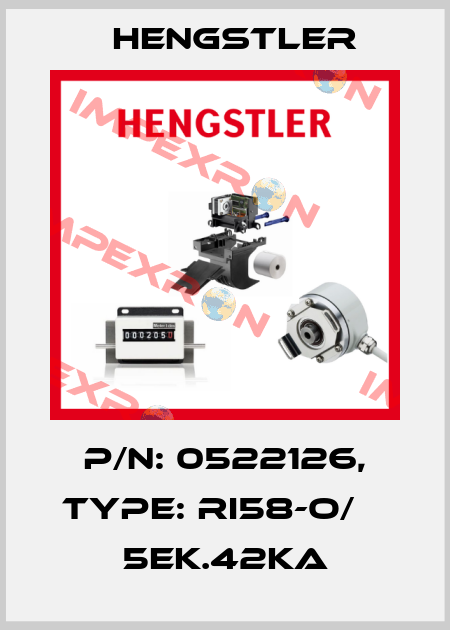 p/n: 0522126, Type: RI58-O/    5EK.42KA Hengstler