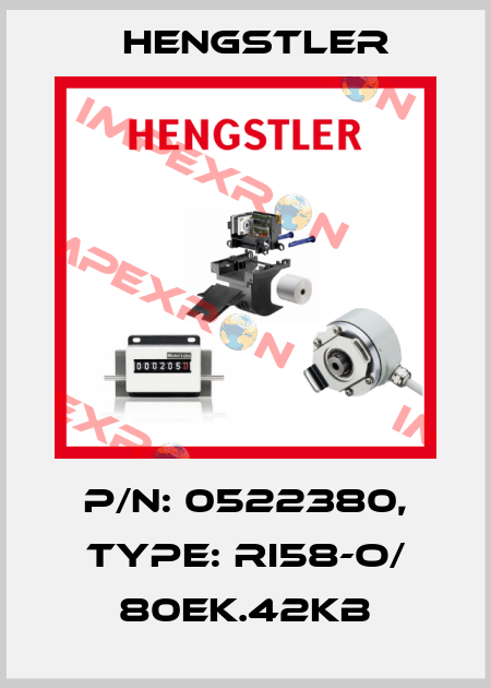 p/n: 0522380, Type: RI58-O/ 80EK.42KB Hengstler