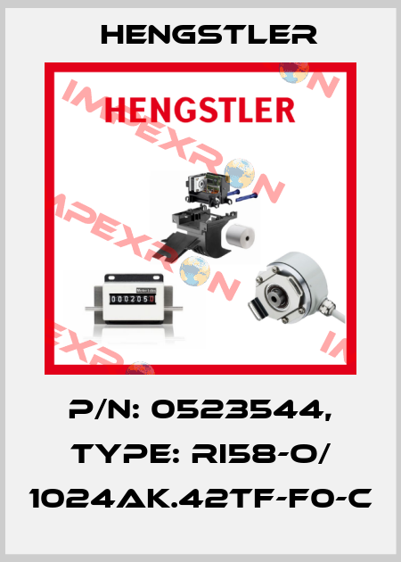 p/n: 0523544, Type: RI58-O/ 1024AK.42TF-F0-C Hengstler