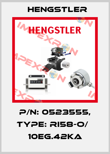 p/n: 0523555, Type: RI58-O/   10EG.42KA Hengstler