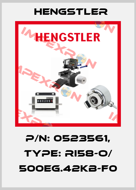 p/n: 0523561, Type: RI58-O/ 500EG.42KB-F0 Hengstler