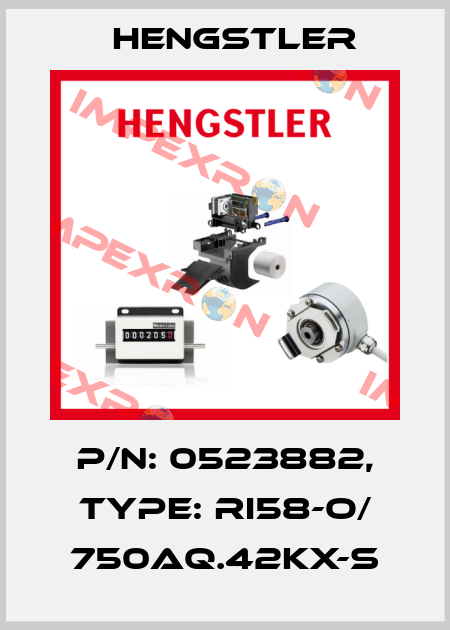 p/n: 0523882, Type: RI58-O/ 750AQ.42KX-S Hengstler