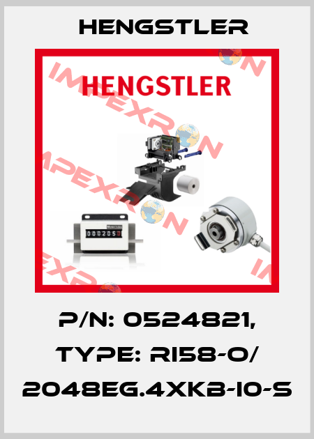 p/n: 0524821, Type: RI58-O/ 2048EG.4XKB-I0-S Hengstler