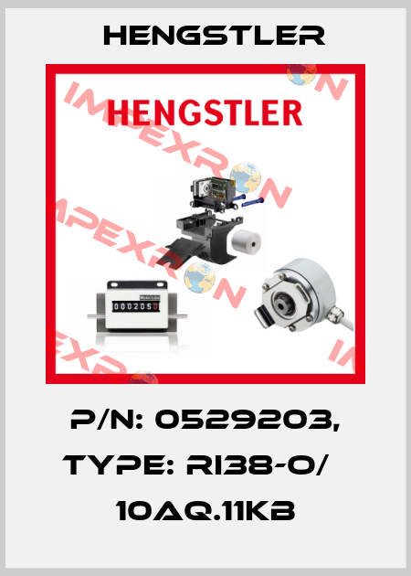 p/n: 0529203, Type: RI38-O/   10AQ.11KB Hengstler