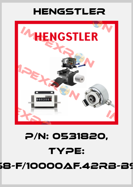 p/n: 0531820, Type: RI58-F/10000AF.42RB-B9-S Hengstler