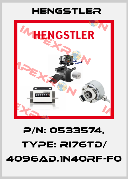 p/n: 0533574, Type: RI76TD/ 4096AD.1N40RF-F0 Hengstler