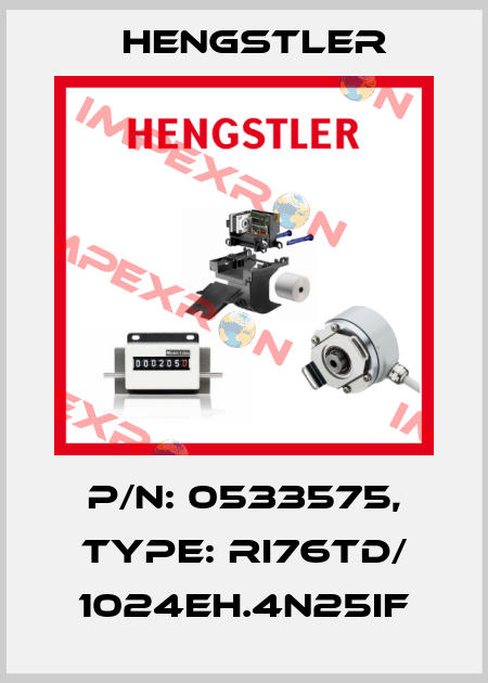 p/n: 0533575, Type: RI76TD/ 1024EH.4N25IF Hengstler