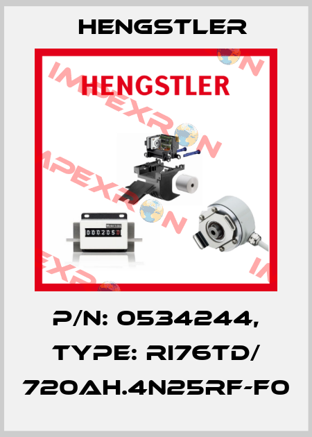 p/n: 0534244, Type: RI76TD/ 720AH.4N25RF-F0 Hengstler