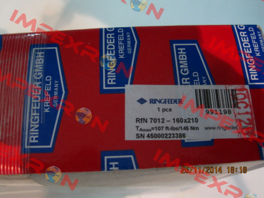 RFN7012 200X260 / UNIT PRICE FOR 100 PCS.  Ringfeder