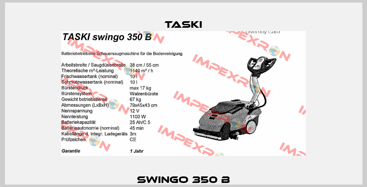 SWINGO 350 B TASKI