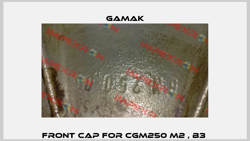 Front cap for CGM250 M2 , B3  Gamak