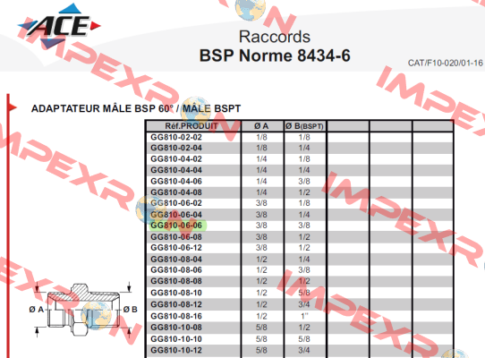 GG810-06-06 Aeroquip