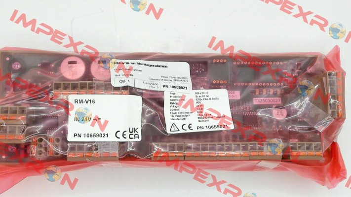 P/N: 10659021, Type: RM-V16 Reco