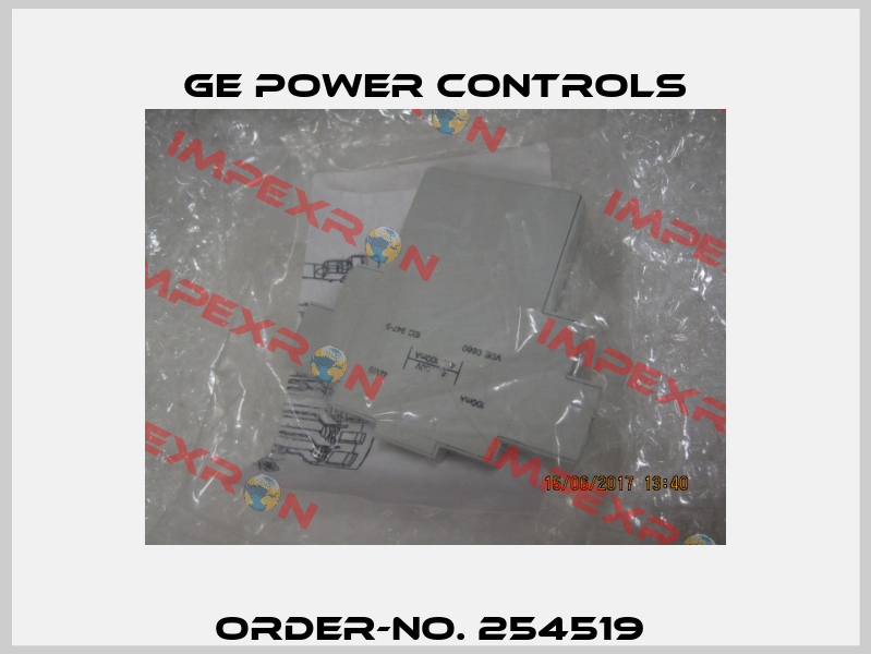 Order-no. 254519  GE Power Controls