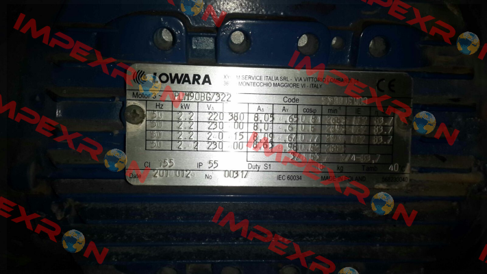 PLM90BG/ 322 (50A01RW00) Lowara