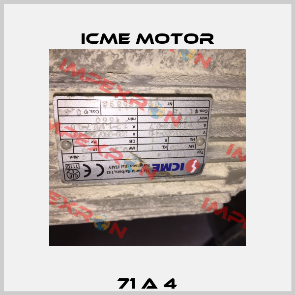 71 a 4 Icme Motor