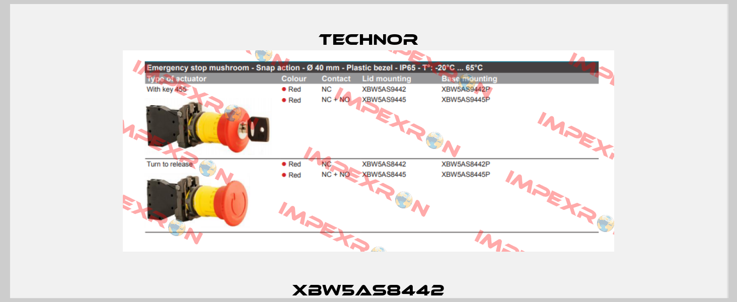 XBW5AS8442 TECHNOR