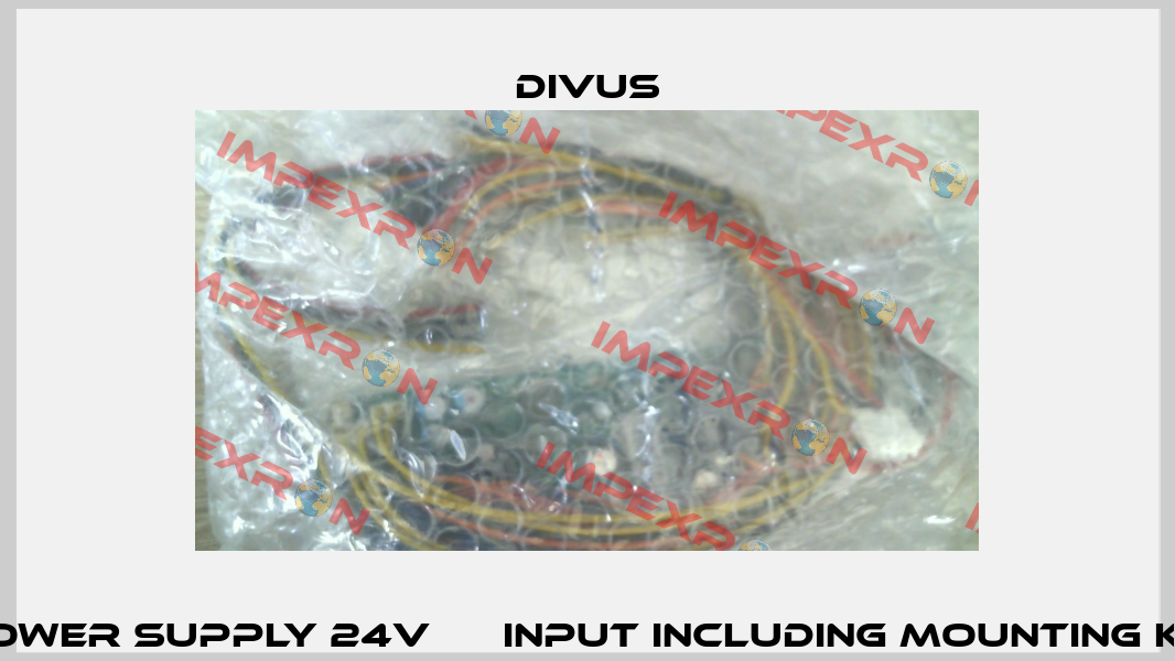 Power supply 24V ВС input including mounting kit DIVUS