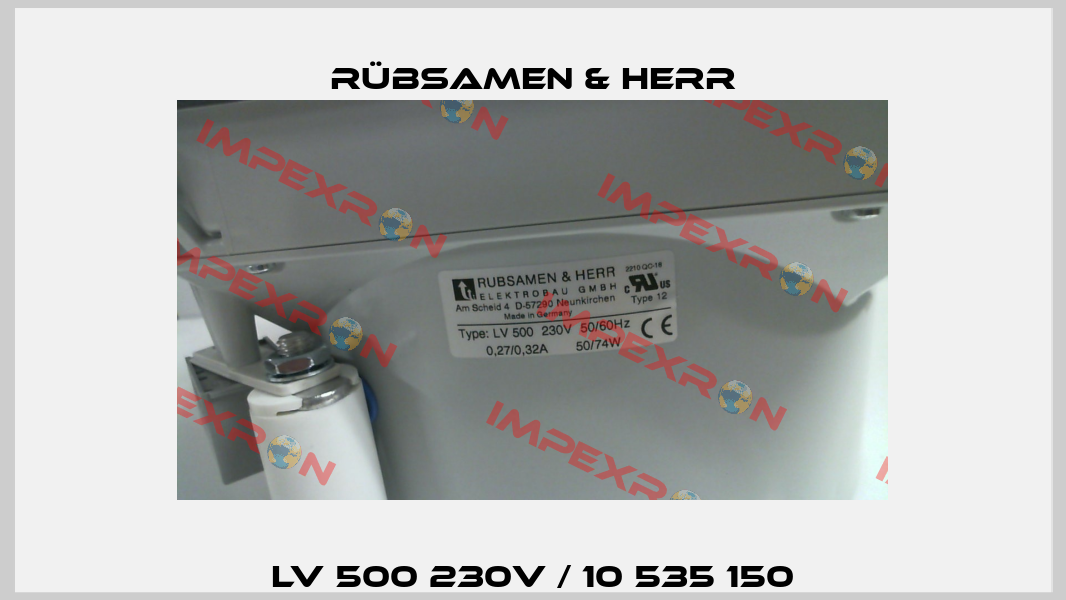 LV 500 230V / 10 535 150 Rübsamen & Herr