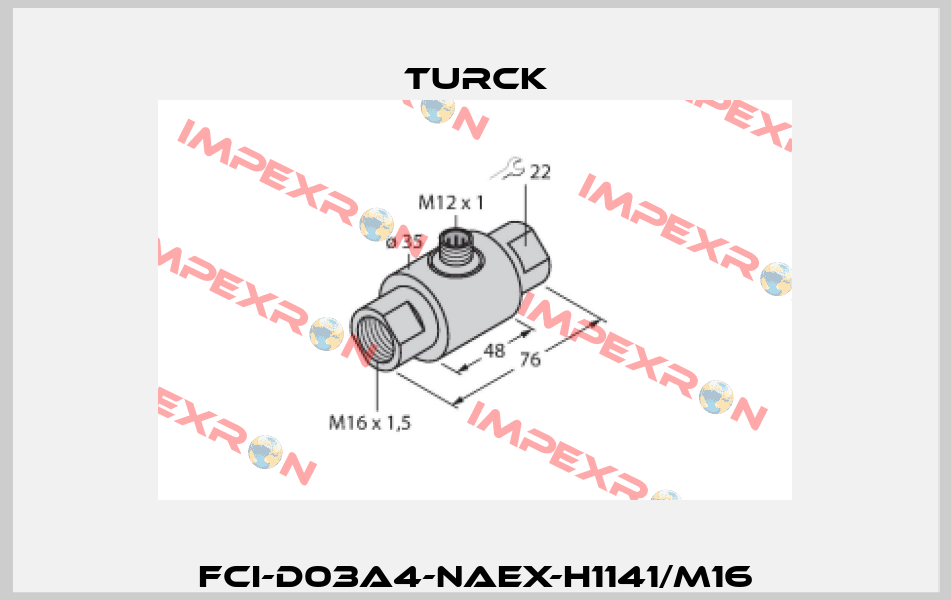 FCI-D03A4-NAEX-H1141/M16 Turck