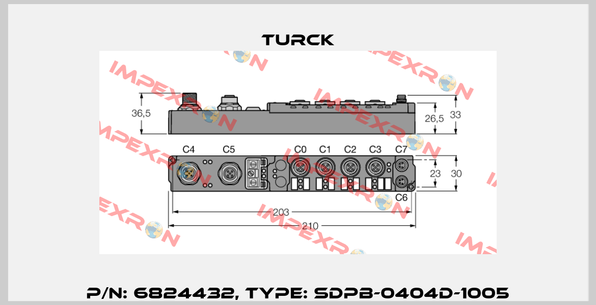 p/n: 6824432, Type: SDPB-0404D-1005 Turck