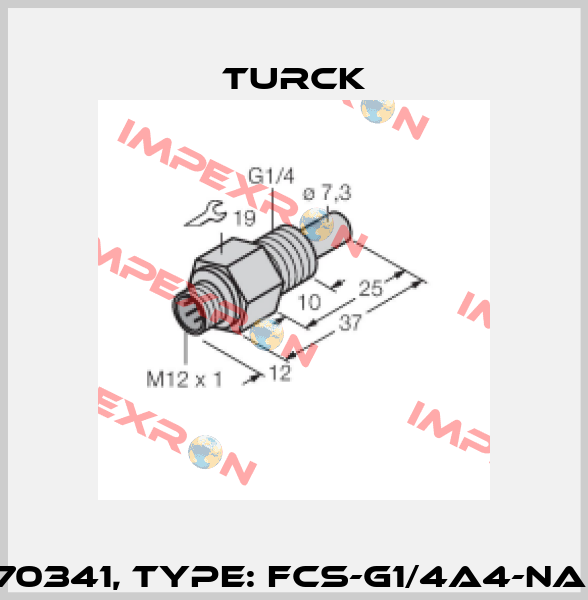 p/n: 6870341, Type: FCS-G1/4A4-NAEX-H1141 Turck