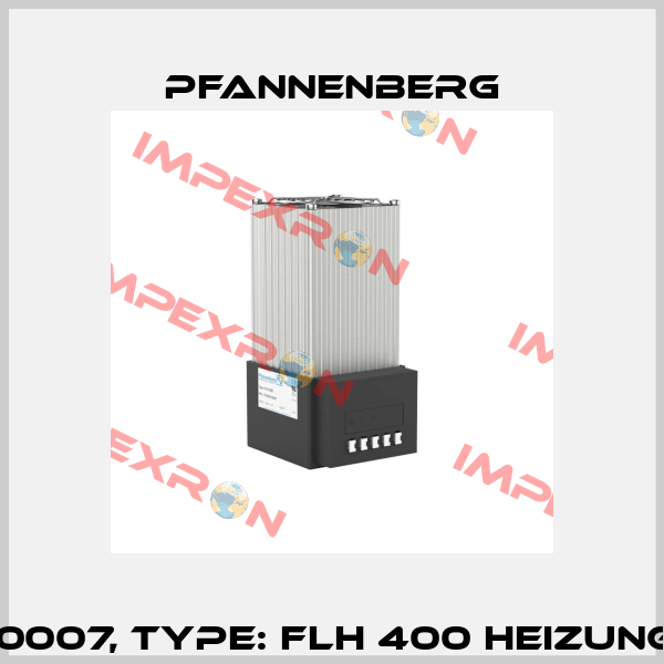 Art.No. 17040010007, Type: FLH 400 HEIZUNG 400W    230 AC Pfannenberg