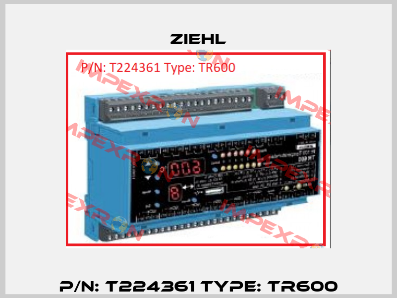 P/N: T224361 Type: TR600 Ziehl