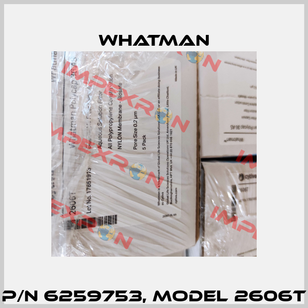 P/N 6259753, Model 2606T Whatman