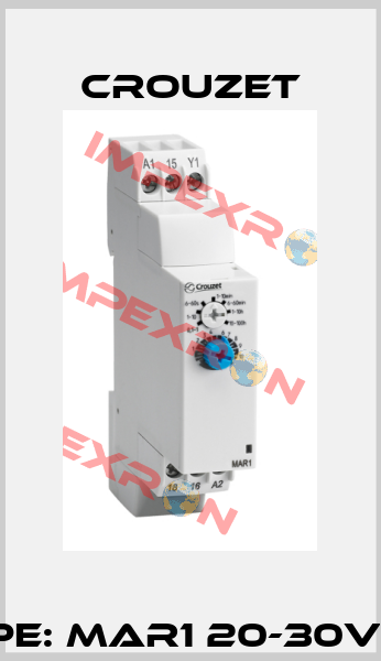 P/N: 88827115 Type: MAR1 20-30VDC & 20- 264 VAC Crouzet